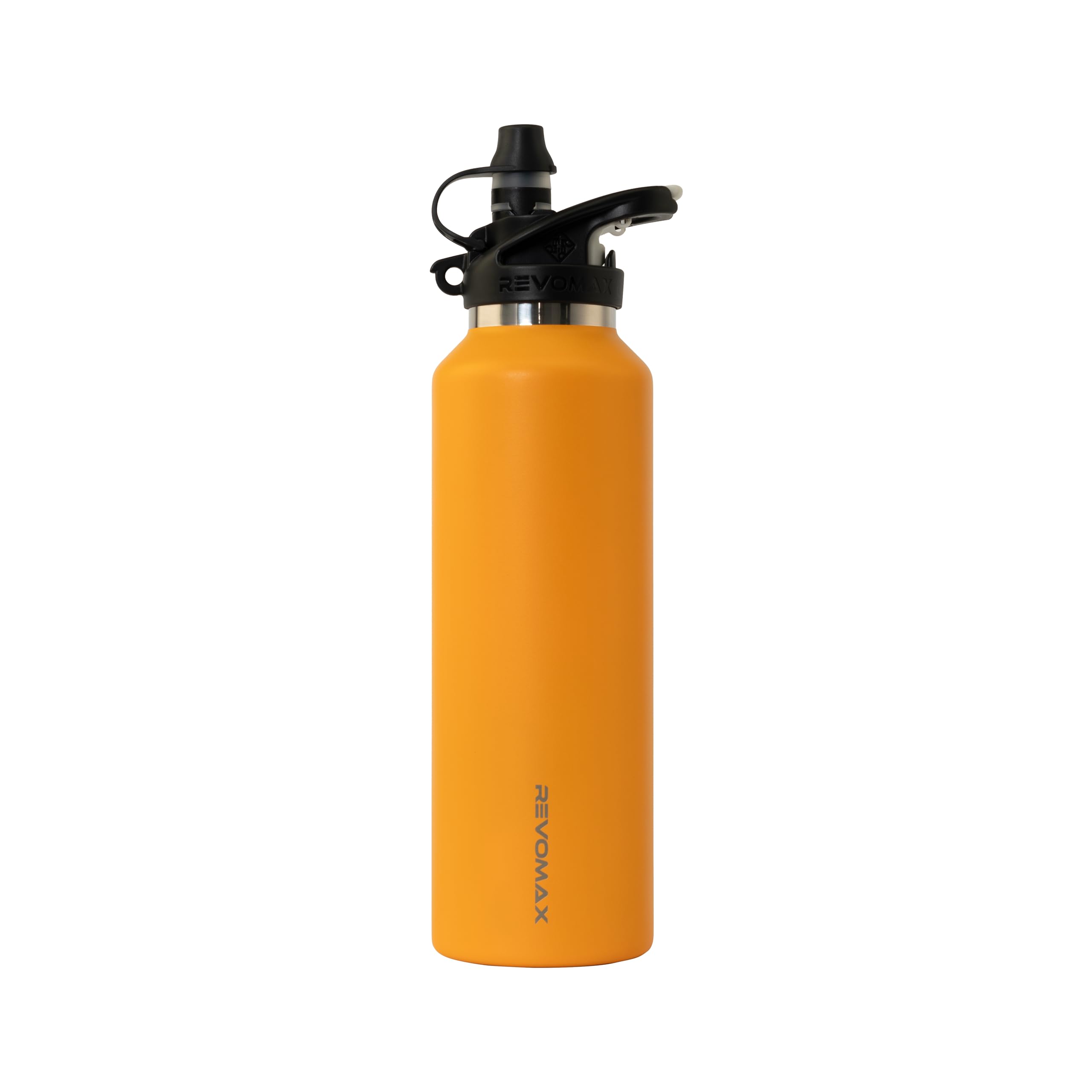 Revomax Sport Series 20oz (592ml) Insulated Water Bottle, One-Hand Flash Release