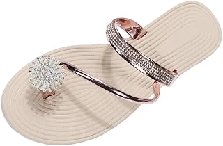 Ulalaza Women's Slippers Flat Open Toe Slides Platform Wedge Sandals Thong Sandals Non-Slip Summer Shoes Toe Post Beach Sandals Casual Sandal Comfy House Slippers Walking Flip Flops