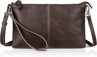 befen 100% Leather, Leather Bag Contains Wrist and Crossbody Strap, Suitable for Festivals, Holidays, Big Phones