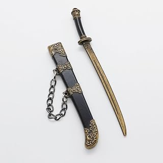 Mini Keychain with Detachable Handle for Antique Swords Made of Alloy Material, Interesting Design