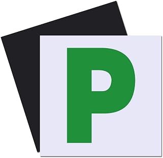 Onarway Fully Magnetic P Plates for New Drivers Extra Thick 2 Pack | Strong Magnetic Green P Plates for Car, No Melting No Blow off Easy to Move without Scratching Painting off