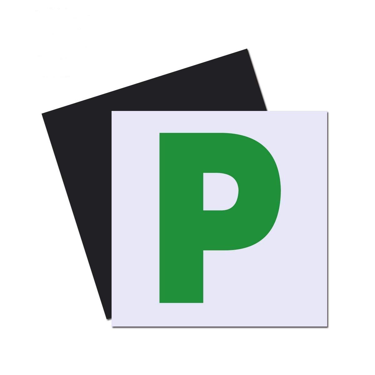 Onarway Fully Magnetic P Plates for New Drivers Extra Thick 2 Pack | Strong Magn
