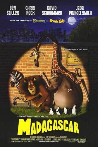 MADAGASCAR - 11"x17" Original Promo Movie Poster 2005 Ben Stiller Chris Rock