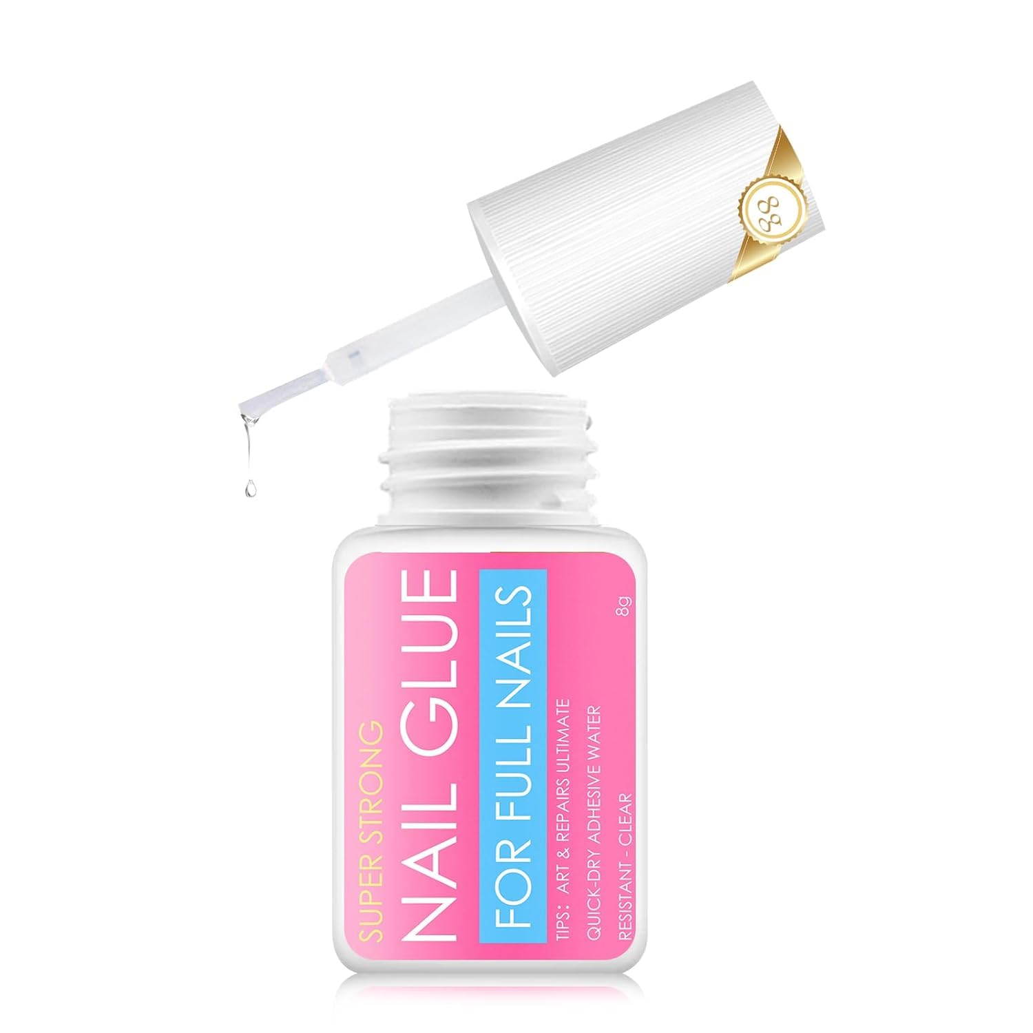 8g Extra Strong False Nail Glue for Nail Repair, Artificial Tips, Acrylic Tips -