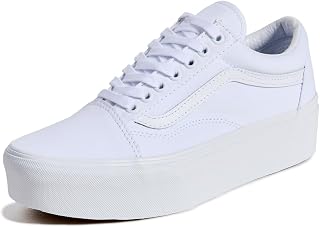 Vans Unisex UA Old Skool Stackform Sneakers, True White, 8 US Women/6.5 US Men
