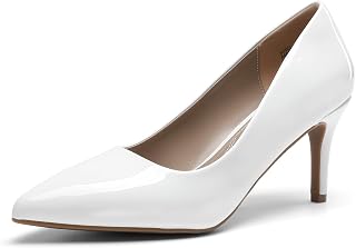 DREAM PAIRS Women's Pumps High Heel 7.5cm Pointed Stiletto Elegant Slip On Comfortable Urban Fashion Chic Pumps for Office Evening and Daily