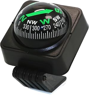 Automotive Compass,Adjustable Compass with Adhesive Tape,Universal Compassball for Car Boat Truck to Find Direction