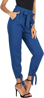 GRACE KARIN Pantalon à crayon décontracté avec poches à nœud pour le travail - multicolore - Taille L