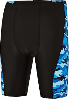 DEVOROPA Boys Swim Jammers Youth Competitive Swim Team Trunks Racing Swimsuit Athletic Swimming Shorts Slim/Standard/Husky