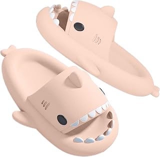 GULAKY Cloud Shark Slides Pillow Slippers Unisex Summer Bath Slippers