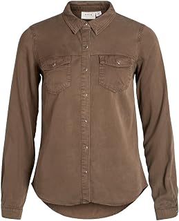 Vila Vibista Pocket Denim Shirt