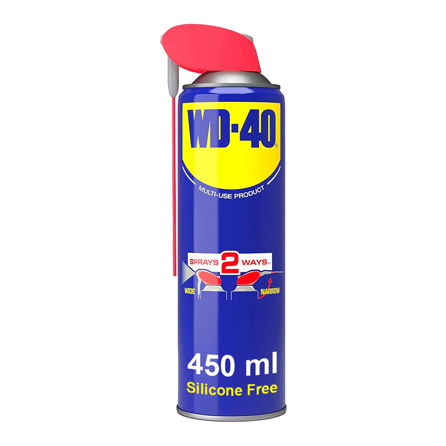 WD-40 Multi-Use Product Lubricant Spray, Smart Straw, Hinges & Locks, 450ml | WD