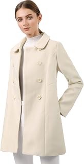 Allegra K Women's Caban Trenchcoat