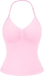 YEOREO SoftHue Impact Longline Strappy Top Women's Halter Workout Tank Tops