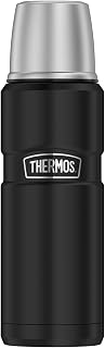 Thermos Stainless Steel Thermos, Stainless Steel, Black, 3 x 3 x 24.5 cm