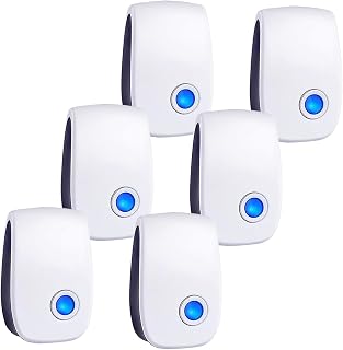 2026 Upgraded Ultrasonic Repellent, Electronic Plug in Indoor Pest Control Repeller for Mouse, Mosquitoes, bat, Fly Fleas, Roach, Rodents 6 Packs