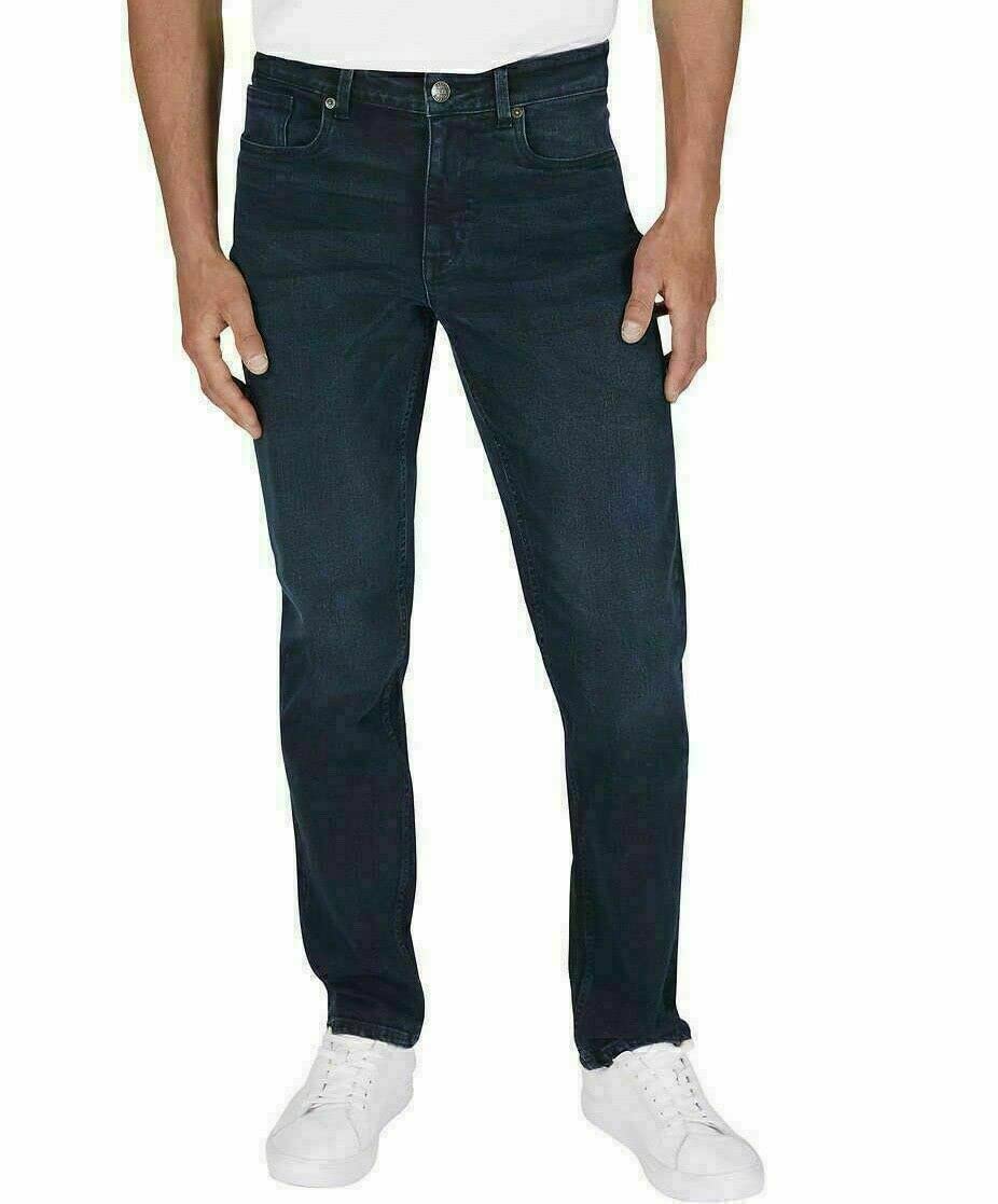 DKNY Bedford Slim Fit Jeans for Men - Tapered Leg Stretch Denim Pants, Classic 5