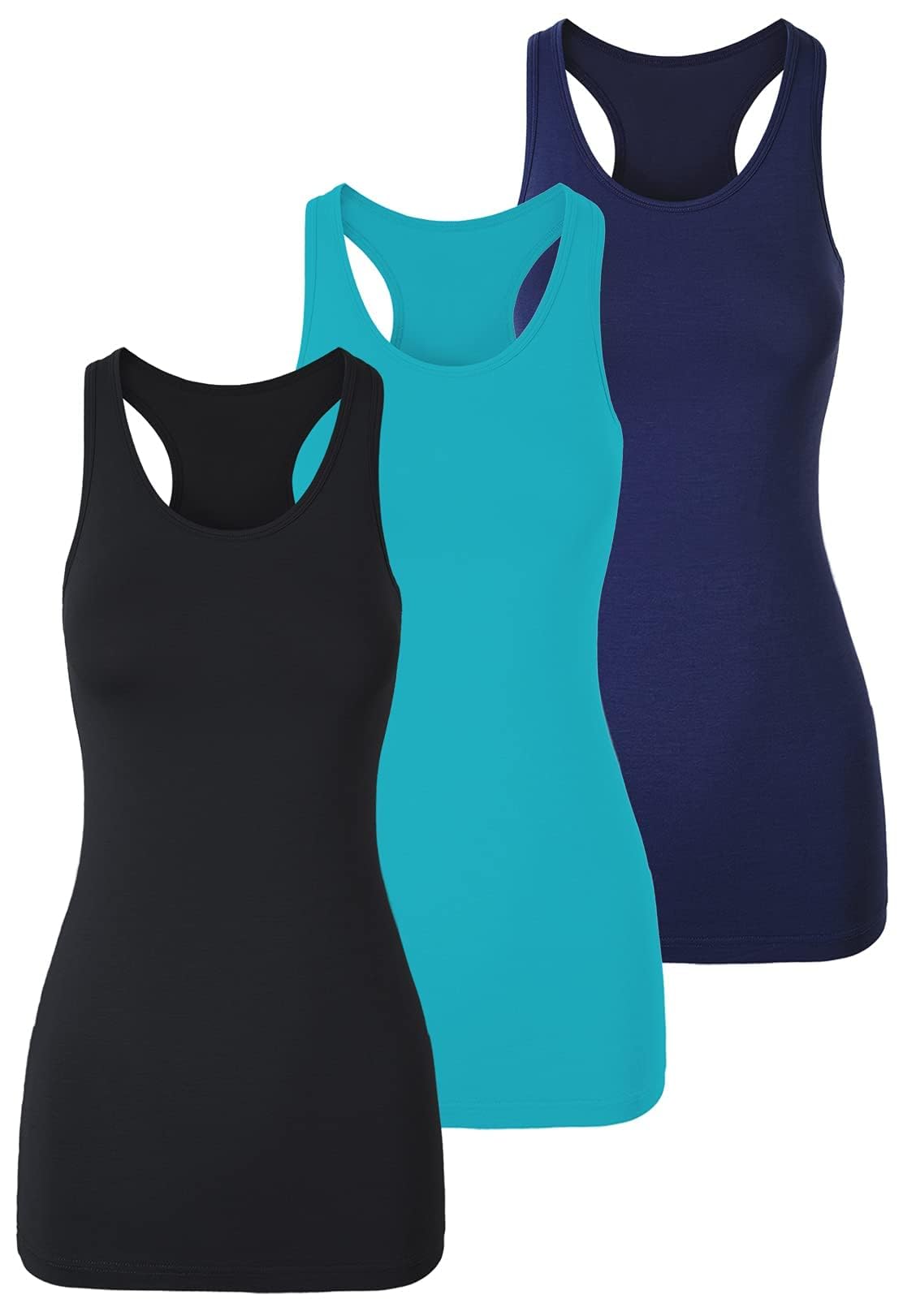 TAIPOVE Women's Racerback Tank Top Long Camisole Sleeveless Yoga Shirts Workout 