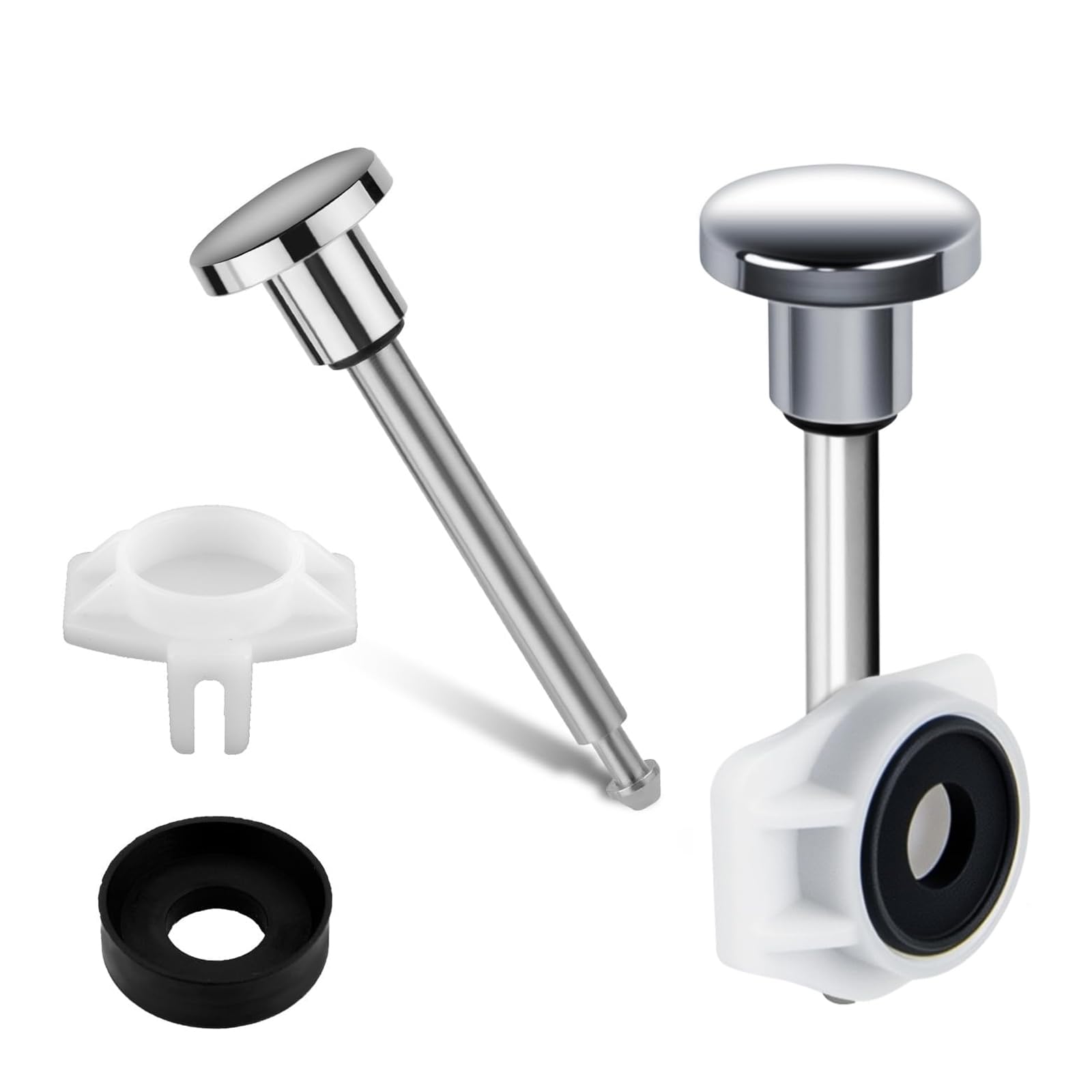 2-Piece Tub Spout Diverter Repair Kit - Includes 2 Diverter Valve Stems, 2 Seals