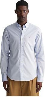GANT Slim Poplin Shirt Camisa de Vestir Hombre (Pack de 1)