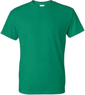 Gildan DryBlend Moisture Wicking - Maglietta da uomo, 7/8" - verde - M