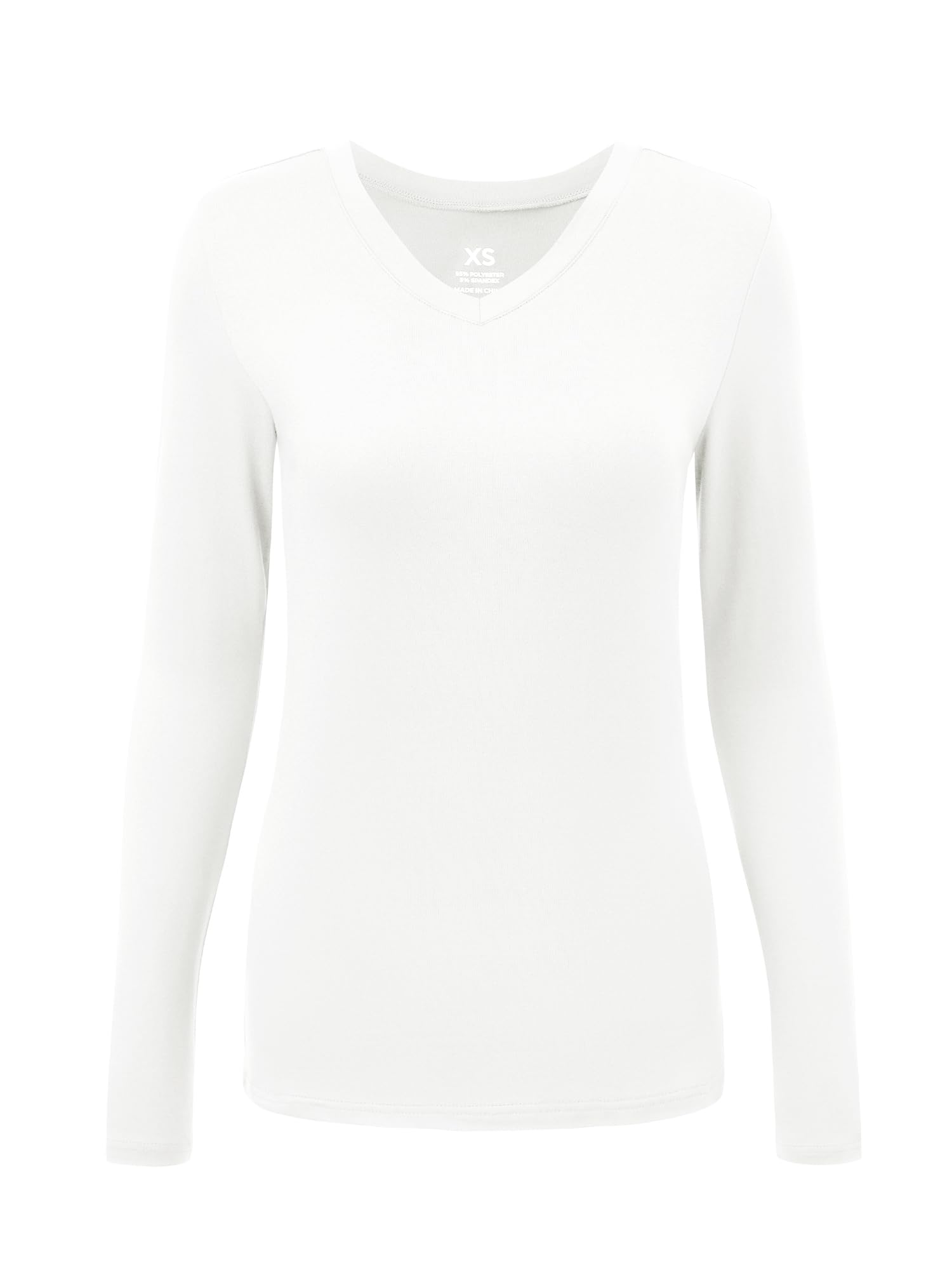 COZYFIT Women’s Underscrub Tee Comfort V-Neck Long Sleeve Undershirt with Soft &
