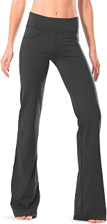 Safort Women's Lightweight Summer 3/4 Pants 7/8 Pants with Pocket Yoga Sports Running Pants