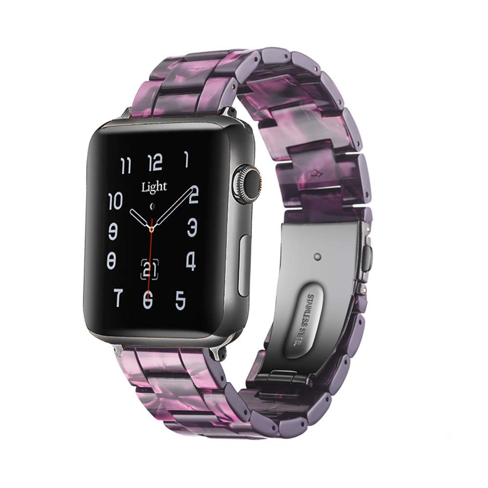 Light House Apple Watch Bands-Fashion Lightweight Resin iWatch Bands for Women M