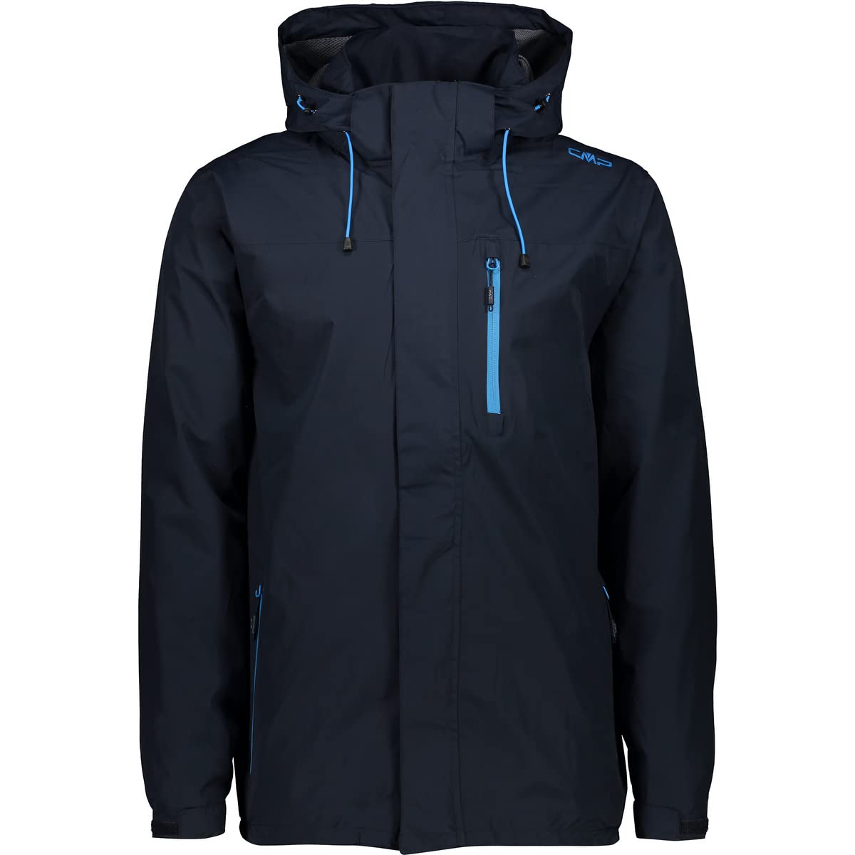 CMP Men's Jacket with Hood Zip and Breathable Rain Jacket