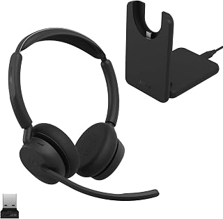Jabra Evolve3 45 Wireless Bluetooth Headphones, USB-A, UC