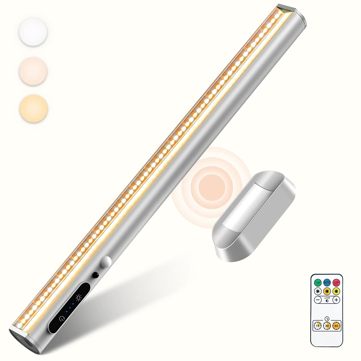 Motion Sensor LED Strip Light Bar,Battery Operated Wall Lights