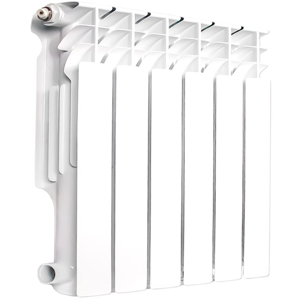 AB Wall-mounted Radiator Heater with 6 Panels | Light Weight Aluminum Hot Water 