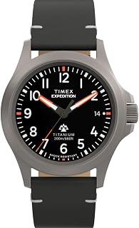 Timex Orologio da uomo analogico al quarzo con cinturino in pelle Expedition North Field Post