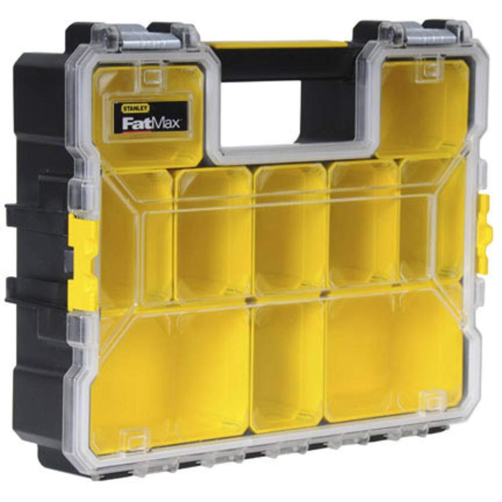 STANLEY FATMAX 10-Compartment Deep Organizer with Metal Latches, 1-97-518 | Wate