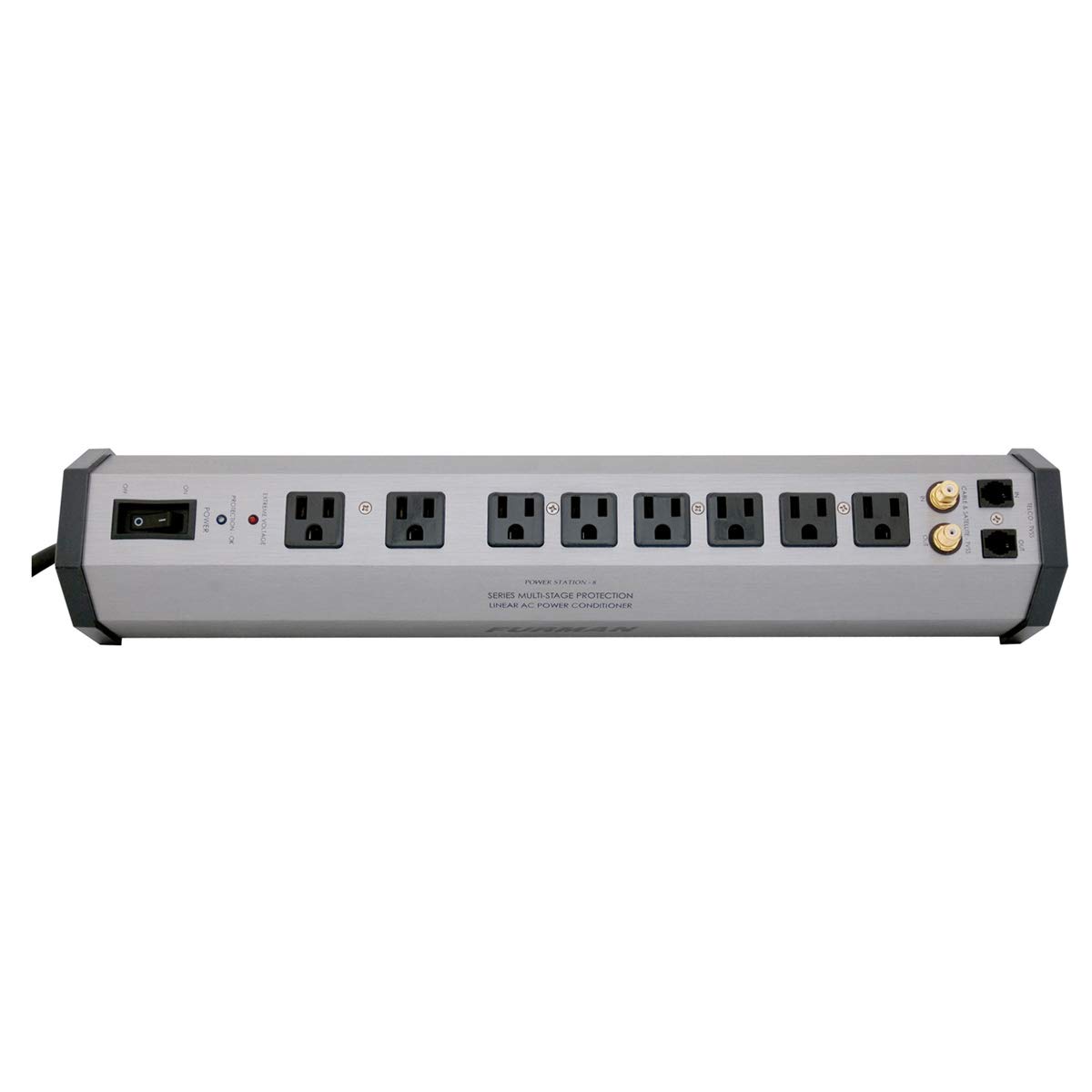 Furman PST-8 SMP EVS LiFT 15-Amp Aluminum Chassis 8-Outlet Cable and Telco Prote