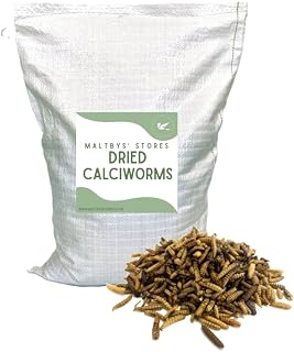 Maltbys' Stores 10 Litre (approx. 1.5kg) Dried Calciworms | Premium Wild Bird Food Calci Worms - High Calcium Alternative to Mealworms
