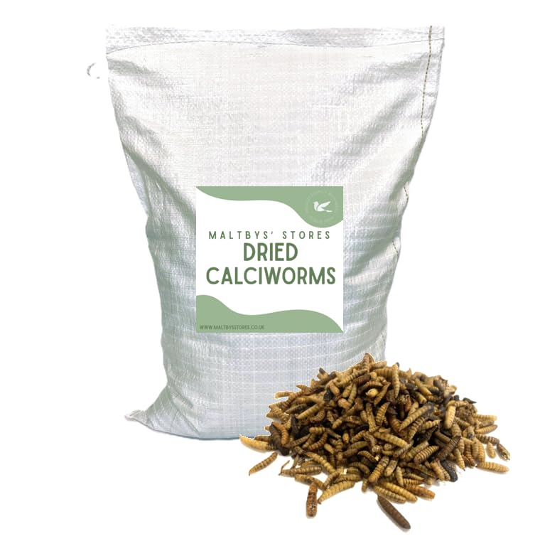 Maltbys' Stores 10 Litre (approx. 1.5kg) Dried Calciworms | Premium Wild Bird Fo