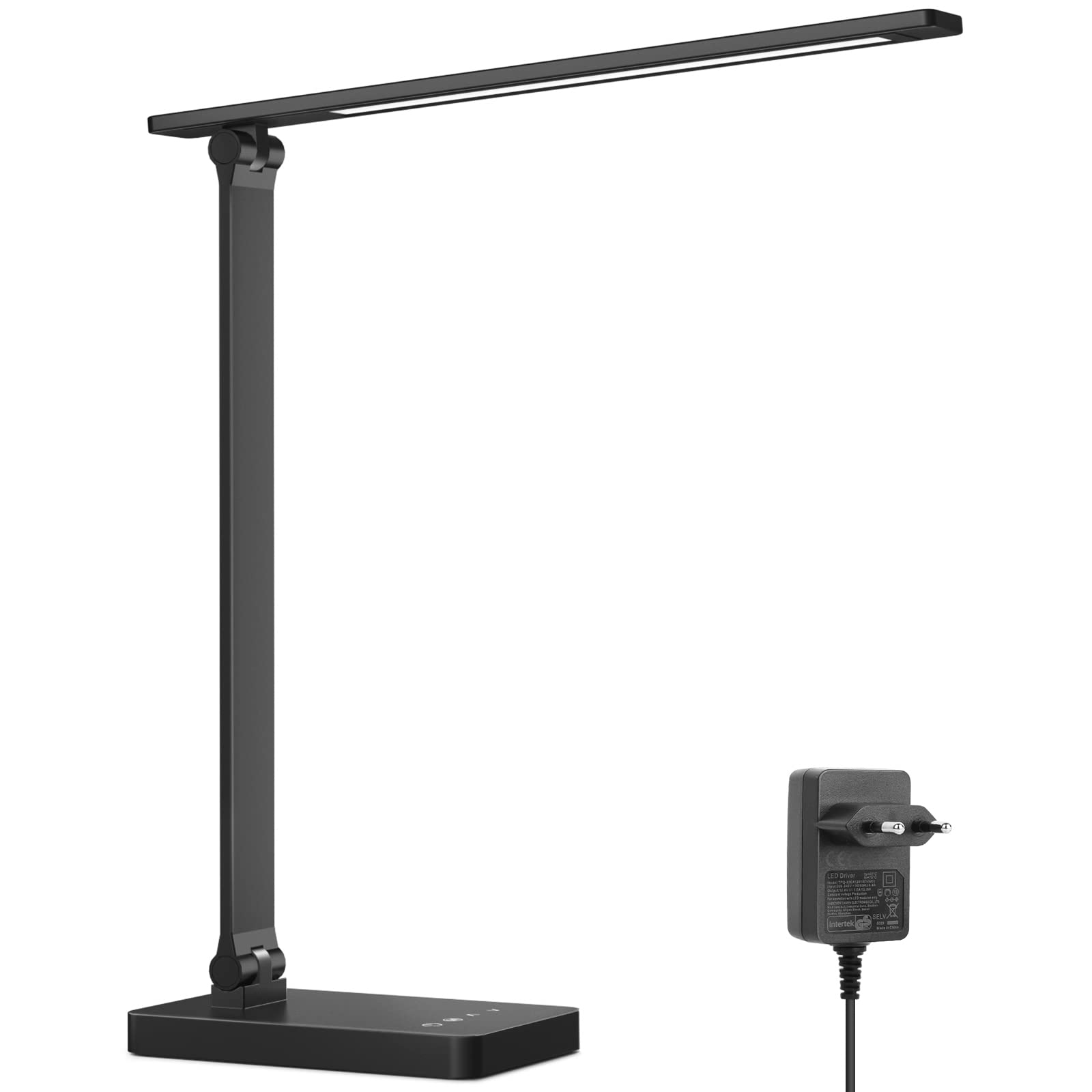 Lepro LED Desk Lamp 750 LM Dimmable Black | 5 Color Modes, 5 Brightness Levels, 