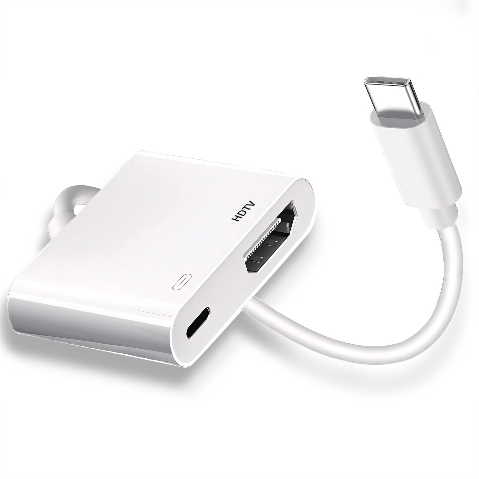 Kinhaly USB C to HDMI for TV, 4K@60Hz Type C to Adapter with Charging Port, iPho
