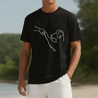 Men's Basic T-Shirt Women Crew Neck Cotton Short Sleeve Unisex Adult