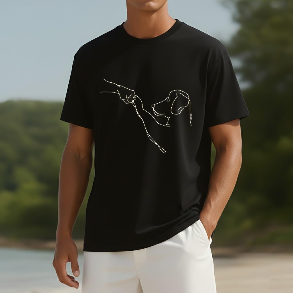 Men's Basic T-Shirt Women Crew Neck Cotton Short Sleeve Unisex Adult