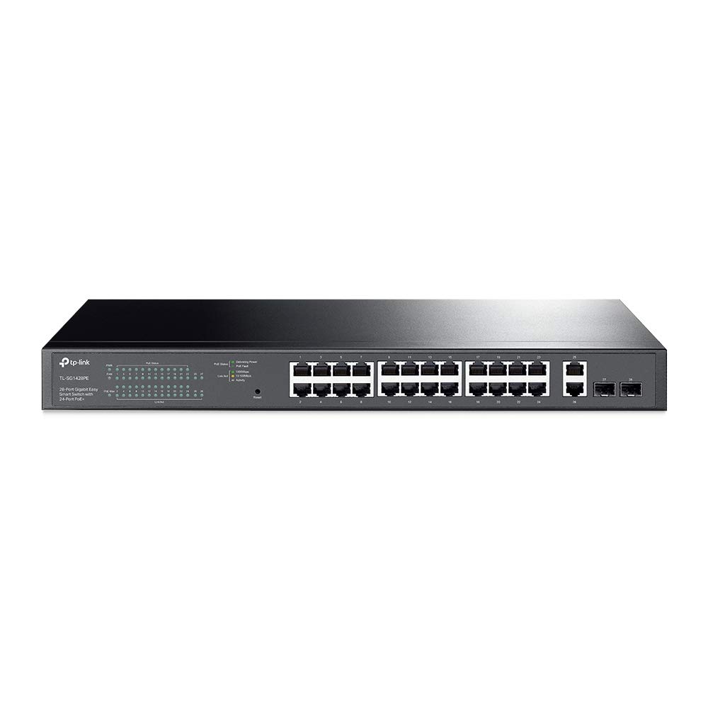 TP-Link TL-SG1428PE, 24 Port Gigabit Easy Smart Managed PoE+ Switch | 24 PoE+ Po