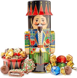 Christmas Gift Baskets- Nutcracker Soldier Chocolate Food Candy Gift Box Set- For Holiday, Men, Women, Families, Corporate –Bonnie and Pop