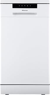 Hisense HS523E15WUK Slimline 10 Places Free Standing Dishwasher White with 30 Minutes Quick Wash [Energy Class E]