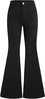 CIDER High Waisted Bell Bottom Jeans for Women Stretchy Wide Leg Slim Fit Flare Denim Pants