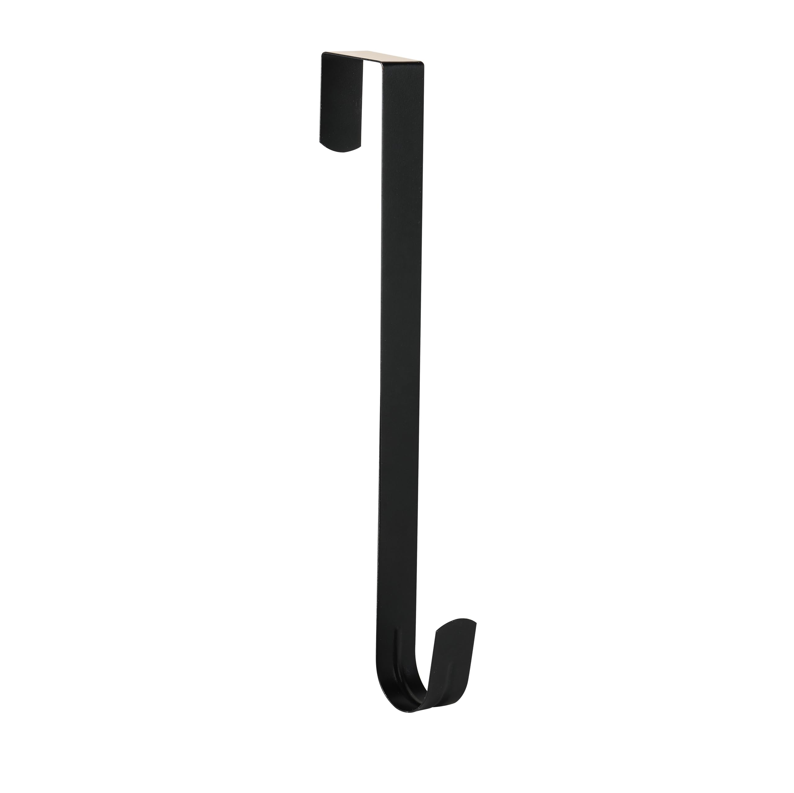 Aeranto Slim Over The Door Wreath Hanger for Front Door, 12" Black 1 Pack | Dama