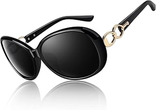 CGID Trendy Oversized Sunglasses for Women Ladies Polarized Shades UV400