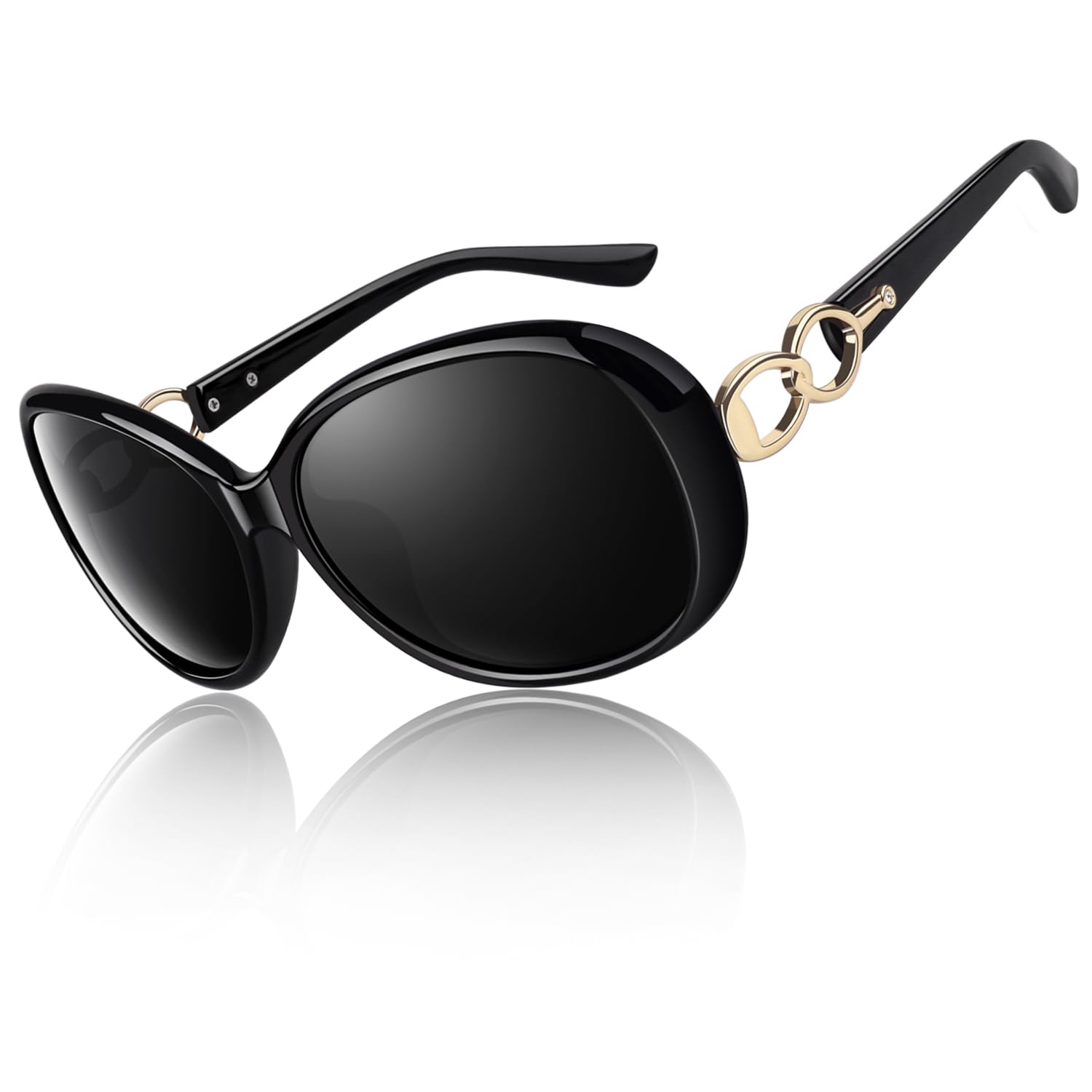CGID Trendy Oversized Sunglasses for Women Ladies Polarized Shades UV400