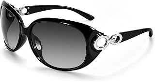 TYA Retro Sunglasses for Women Men Polarized Oversized Glasses