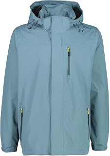 CMP Men's Jacket with Hood Zip and Breathable Rain Jacket